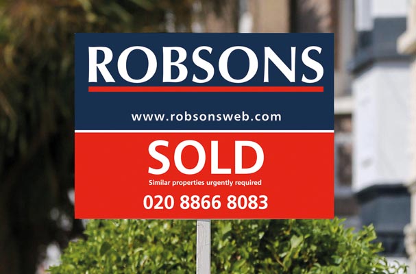 Robsons sold sign